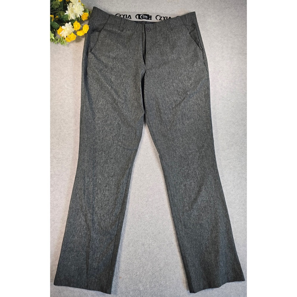 Zyia Active Performance Pants Mens M Gray Golf Commuter Hiking Trousers 34x30